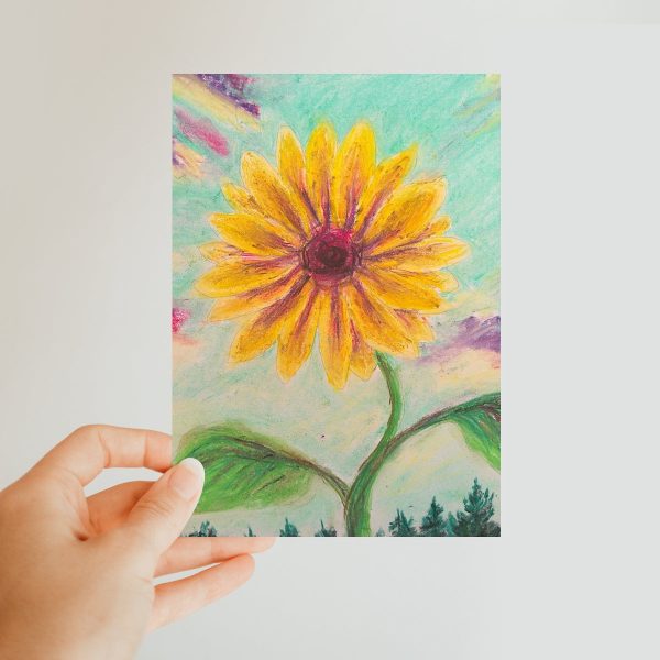 Berry Sunflower ~ Classic Postcard Supply