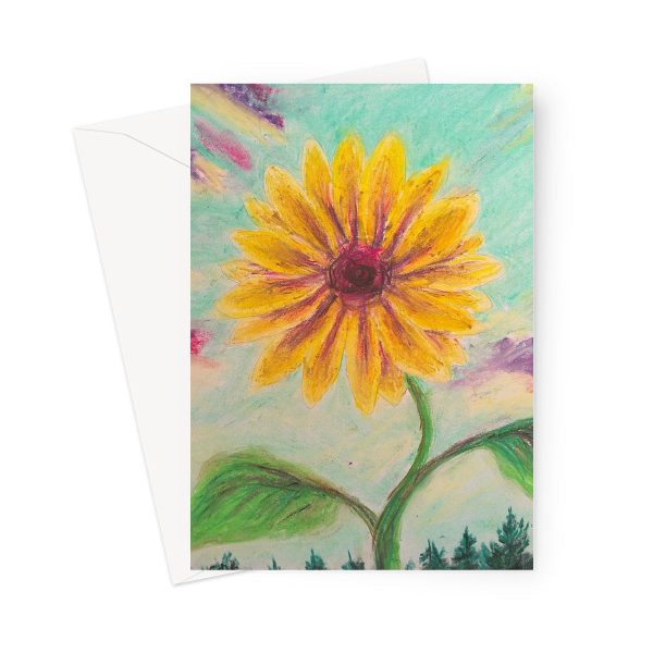 Berry Sunflower ~ Greeting Card Online now