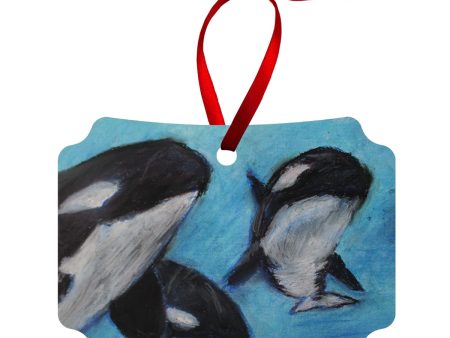 Orca Tides ~ Wood Ornament For Cheap