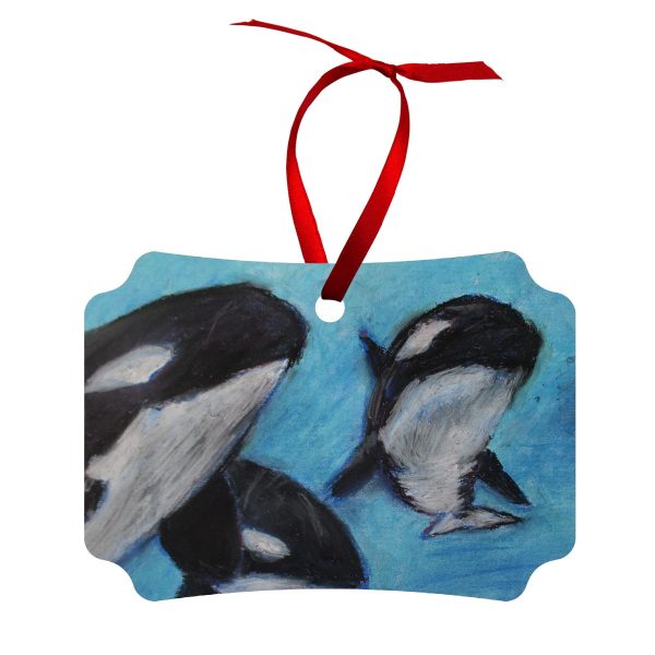 Orca Tides ~ Wood Ornament For Cheap