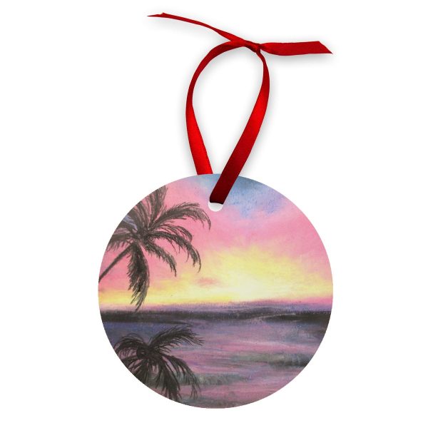 Palm Set ~ Wood Ornament Cheap