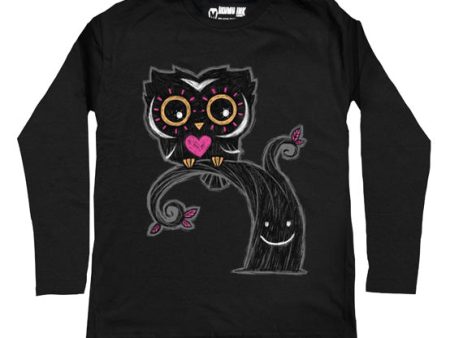 The Night Owl Men Long Sleeve Tshirt Cheap