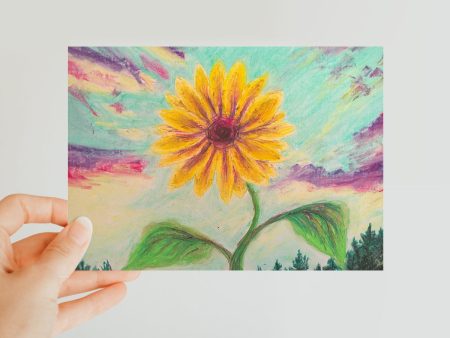 Berry Sunflower ~ Classic Postcard Supply