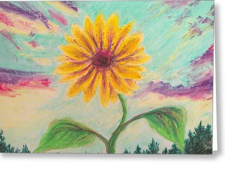 Berry Sunflower - Greeting Card Online Sale