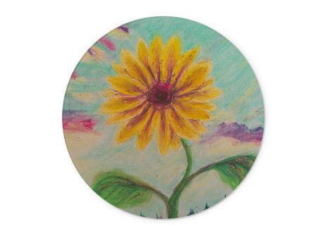 Berry Sunflower ~ Glass Chopping Board Online Hot Sale