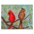 Cardinal Couple Sticker on Sale