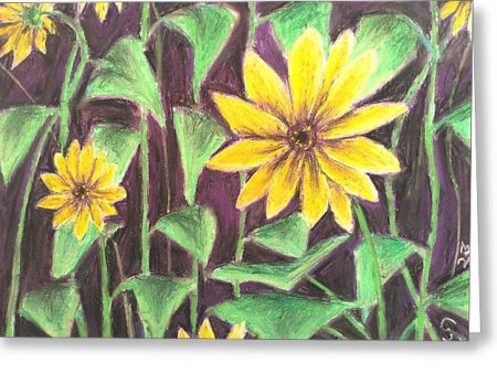 Nights of Sunflowers - Greeting Card Online now