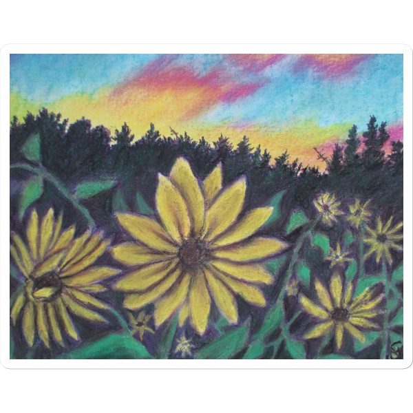 Sunflower Sunset ~ Sticker Online Sale