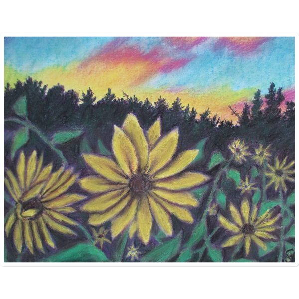 Sunflower Sunset ~ Sticker Online Sale