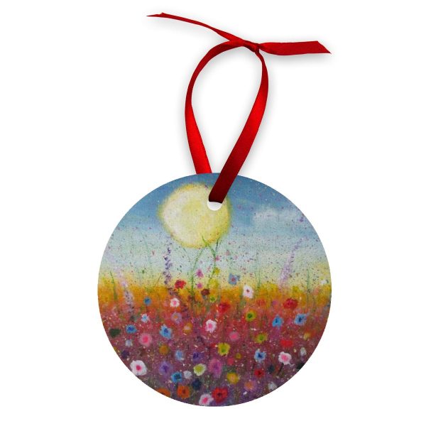 Petalled Skies ~ Wood Ornament For Discount