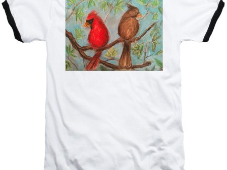 Cardinal Couple - Baseball T-Shirt For Cheap