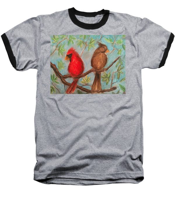 Cardinal Couple - Baseball T-Shirt For Cheap