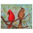 Cardinal Couple Sticker on Sale