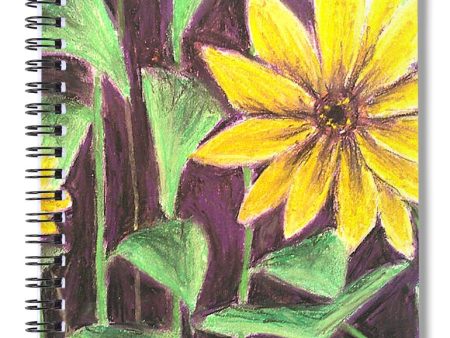 Nights of Sunflowers - Spiral Notebook Fashion