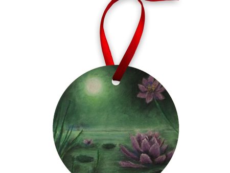 Lily Pond ~ Wood Ornament Online now