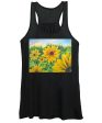 Sunflower on Rainbows - Women s Tank Top Cheap