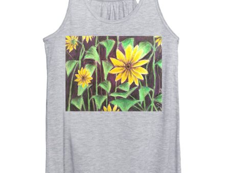 Nights of Sunflowers - Women s Tank Top For Sale