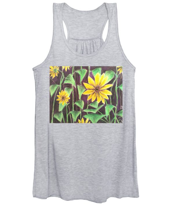 Nights of Sunflowers - Women s Tank Top For Sale