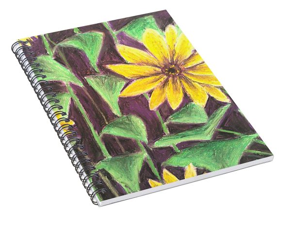 Nights of Sunflowers - Spiral Notebook Fashion