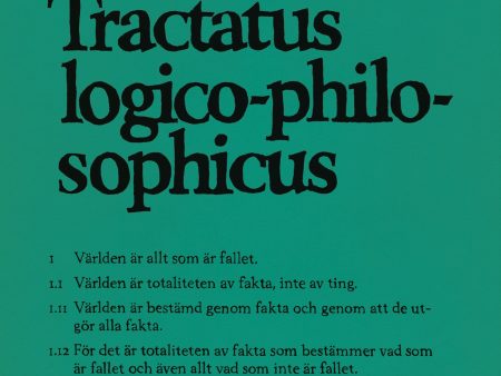 Tractatus logico-philosophicus For Discount