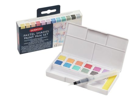 Akvarelliväri 12 kpl Derwent Pastel Shades Paint Set Supply